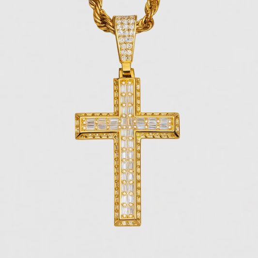 Moissanite Cross Necklace