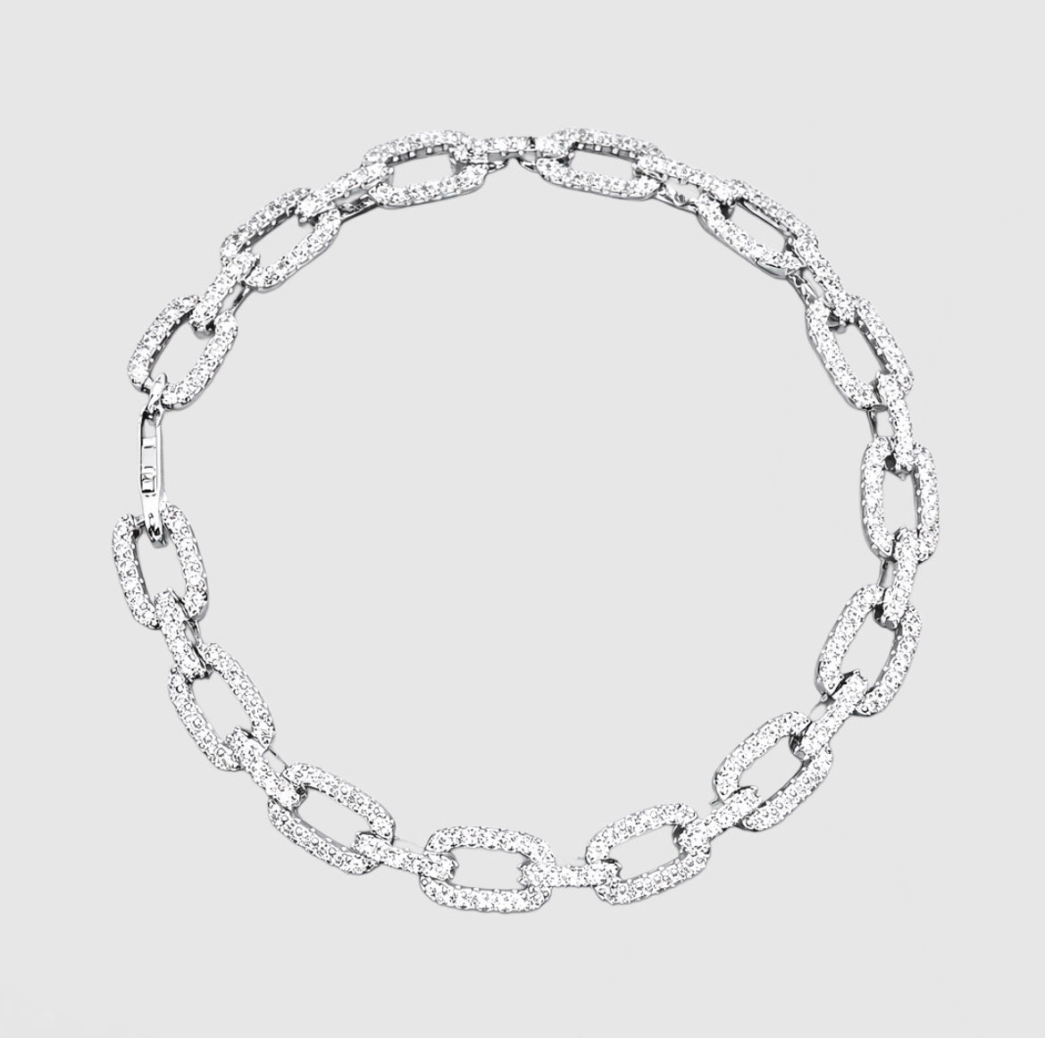 Moissanite Infinity Cuban Bracelet