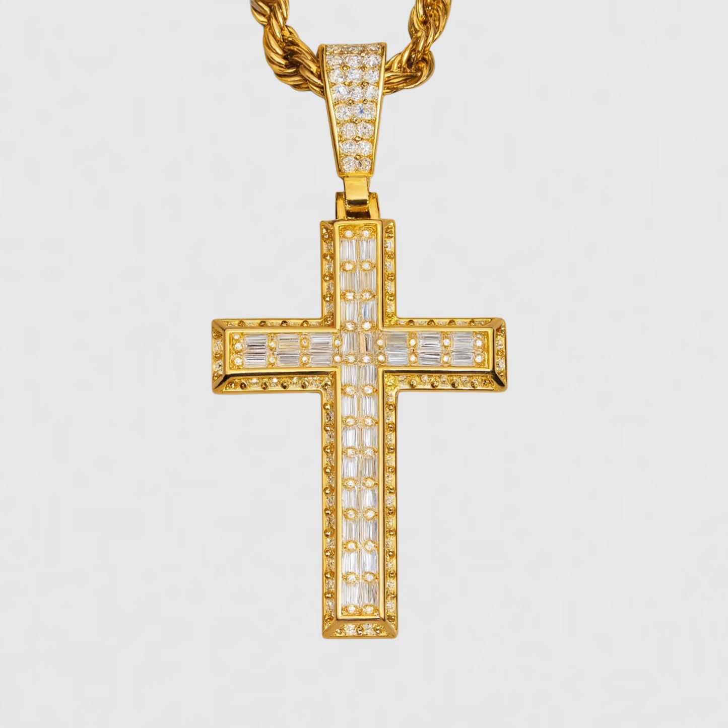 Moissanite Cross Necklace