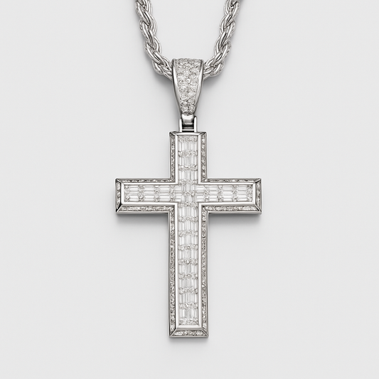 Moissanite Cross Necklace