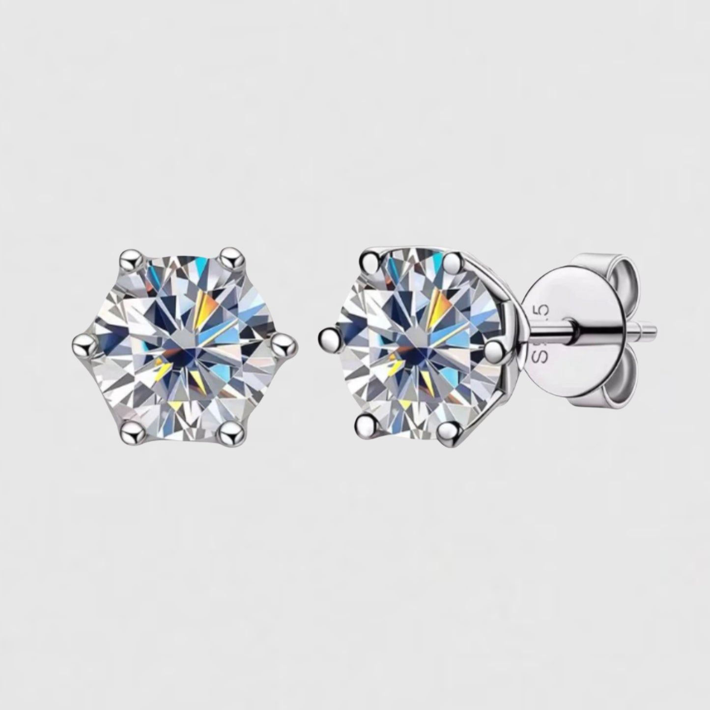 Moissanite Stud Earrings