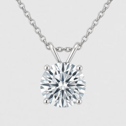 Moissanite Stud Necklace