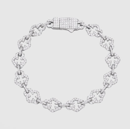 Moissanite Cross Bracelet